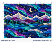 Load image into Gallery viewer, Moonlight Over Patchwork Peaks - Please order by 1/2 yard (Copy)