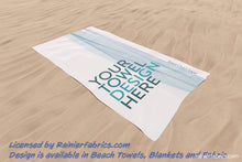 Load image into Gallery viewer, Beach Towels - premium quality with velour pile face, cotton back 400 GSM - 2 to 5 business day turnaround