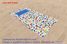 Load image into Gallery viewer, Beach Towels - premium quality with velour pile face, cotton back 400 GSM - 2 to 5 business day turnaround