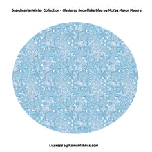 Load image into Gallery viewer, Scandinavian Winter Collection - Clustered Snowflakes by McKay Manor Musers - Please order by 1/2 Yard - All prints are continuous (Copy)