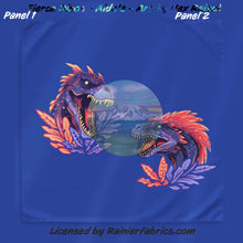 Load image into Gallery viewer, Fierce Dinos for Aldo by Hex Reject - 2-5 business days to ship - Order by 1/2 yard