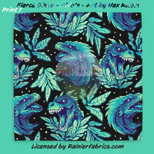Load image into Gallery viewer, Fierce Dinos for Aldo by Hex Reject - 2-5 business days to ship - Order by 1/2 yard