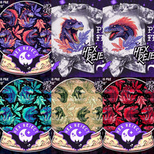 Load image into Gallery viewer, Fierce Dinos for Aldo by Hex Reject - 2-5 business days to ship - Order by 1/2 yard