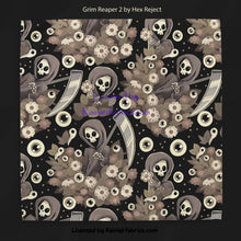 Load image into Gallery viewer, Grim Reaper Collection by Hex Reject - TAT 2-5 Business Days - Order in 1/2 yard increments