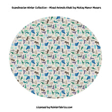 Load image into Gallery viewer, Scandinavian Winter Collection - Mixed Animals by McKay Manor Musers - Please order by 1/2 Yard - All prints are continuous