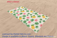 Load image into Gallery viewer, Beach Towels - premium quality with velour pile face, cotton back 400 GSM - 2 to 5 business day turnaround