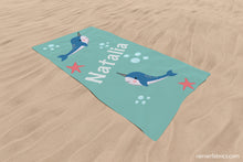 Load image into Gallery viewer, Beach Towels - premium quality with velour pile face, cotton back 400 GSM - 2 to 5 business day turnaround
