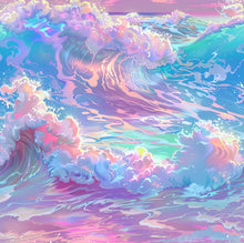 Load image into Gallery viewer, Purple Waves by Abby - Rainier Fabrics Exclusive