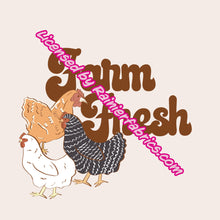 Load image into Gallery viewer, Farm Fresh with Panel from Brittany Frost - 2-5 day turnaround - Order by 1/2 yard; Description of bases below (chicken, barn)