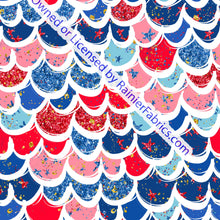 Load image into Gallery viewer, The Mermaid Collection RWB - Order by half yard -instructions below on base fabrics