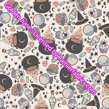 Load image into Gallery viewer, Brewing Magic - designed by Golden June - Order by 1/2 yard; Description of bases below