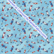 Load image into Gallery viewer, The Mermaid Collection RWB - Order by half yard -instructions below on base fabrics