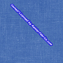 Load image into Gallery viewer, Peacock Stripes on Linen from Rosemary Stevenson - 2-5 day turnaround - Order by 1/2 yard; Description of bases below