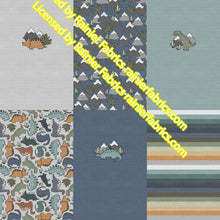 Load image into Gallery viewer, Dinos - Order by half yard - See below for instructions on ordering and base fabrics