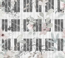 Load image into Gallery viewer, Floral Melody Collection - from Turkey Trail Treasures - 2-5 day turnaround - Order by 1/2 yard; Description of bases below