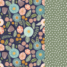 Load image into Gallery viewer, Folk Flowers & Polka Dots - collection from Popologie - 2-5 day turnaround - Order by 1/2 yard; Description of bases below