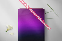 Load image into Gallery viewer, Purple Black Flowers and Ombre from Rosemary Stevenson - 2-5 day turnaround - Order by 1/2 yard; Description of bases below
