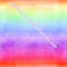 Load image into Gallery viewer, Rainbow Watercolor Mandalas with Panel- 2-5 day turnaround - Order by 1/2 yard; Description of bases below