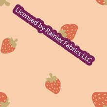 Load image into Gallery viewer, Strawberry Stripe Rouge from Popologie with solids - Order by half yard - See below for instructions on ordering and base fabrics