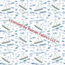 Load image into Gallery viewer, Tahlequah's Baby Boy - Collection by Nina - options with matching stripes and solids - Order by half yard - See below for instructions on ordering and base fabrics