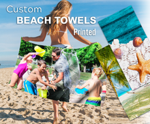 Load image into Gallery viewer, Beach Towels - soft and minky, great finish, 100% cotton backing