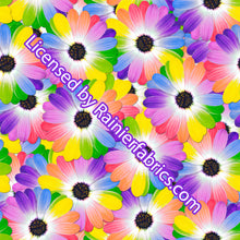 Load image into Gallery viewer, Rainbow Floral with Solids from Ever After Designs - 2-5 day turnaround - Order by 1/2 yard; Description of bases below