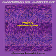 Load image into Gallery viewer, Mermaid Scales with Options by Rosemary Stevenson - TAT 2-5 Days (Turn around time) - Order by 1/2 yard; Description of bases below