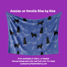 Load image into Gallery viewer, Aussies by Nina Blanket with color options (Australian Shepherd Dog)