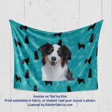 Load image into Gallery viewer, Aussies by Nina Blanket with color options (Australian Shepherd Dog)
