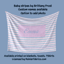 Load image into Gallery viewer, Baby Stripes by Brittany Frost Blanket