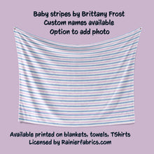Load image into Gallery viewer, Baby Stripes by Brittany Frost Blanket