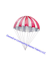Load image into Gallery viewer, Bi-Planes and Parachutes - Order by half yard - See below for instructions on ordering and base fabrics