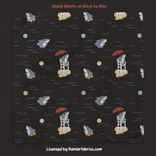 Load image into Gallery viewer, Beach Sharks by Nina with color variations - TAT 2-5 Days (Turn around time) - Order by 1/2 yard; Description of bases below