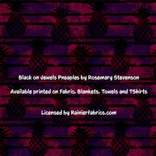 Load image into Gallery viewer, Pineapples with Options from Rosemary Stevenson - 2-5 day turnaround - Order by 1/2 yard; Description of bases below