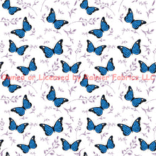 Load image into Gallery viewer, Butterflies by Nina - Fabric by the Half Yard - Description of bases below