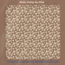 Load image into Gallery viewer, Boho Daisies by Nina - 2-5 day turnaround - Order by 1/2 yard; Description of bases below