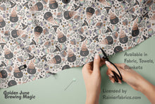 Load image into Gallery viewer, Brewing Magic - designed by Golden June - Order by 1/2 yard; Description of bases below