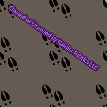 Load image into Gallery viewer, Copy of Copy of Aurora Moose Collection in Brown with options and panel - by Nina with options - Order by half yard - See below for instructions on ordering and base fabrics