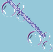 Load image into Gallery viewer, Bubbles with customizable background from Rosemary Stevenson - 2-5 day turnaround - Order by 1/2 yard; Description of bases below