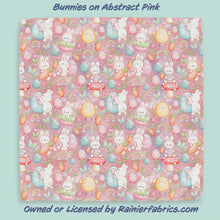 Load image into Gallery viewer, Bunnies and Eggs with Background Options - 2-5 day turnaround - Order by 1/2 yard; Description of bases below