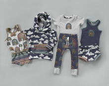 Load image into Gallery viewer, Burlap Rainbows by Popologie - Order by Half Yard - See below for instructions on ordering and base fabrics