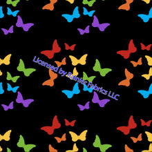 Load image into Gallery viewer, Butterflies with options from Nina with solids - Order by half yard - See below for instructions on ordering and base fabrics