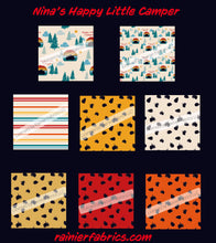 Load image into Gallery viewer, Happy Little Camper Nina - 2-5 day turnaround - Order by 1/2 yard; Description of bases below