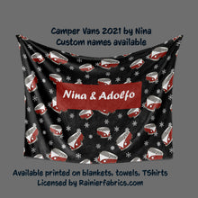 Load image into Gallery viewer, Camper Vans 2021 by Nina with color options - Blanket