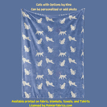 Load image into Gallery viewer, Cats with Options from Nina Blanket
