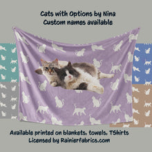 Load image into Gallery viewer, Cats with Options from Nina Blanket