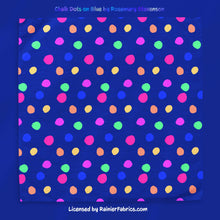 Load image into Gallery viewer, Chalk Flowers AND Chalk Dots by Rosemary Stevenson - 2-5 day turnaround - Order by 1/2 yard; Description of bases below