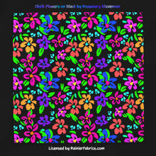 Load image into Gallery viewer, Chalk Flowers AND Chalk Dots by Rosemary Stevenson - 2-5 day turnaround - Order by 1/2 yard; Description of bases below