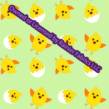 Load image into Gallery viewer, Easter Chicks with options from Nina - Order by half yard - See below for instructions on ordering and base fabrics