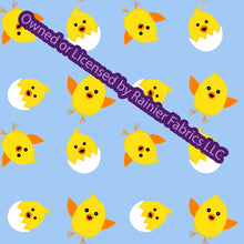 Load image into Gallery viewer, Easter Chicks with options from Nina - Order by half yard - See below for instructions on ordering and base fabrics